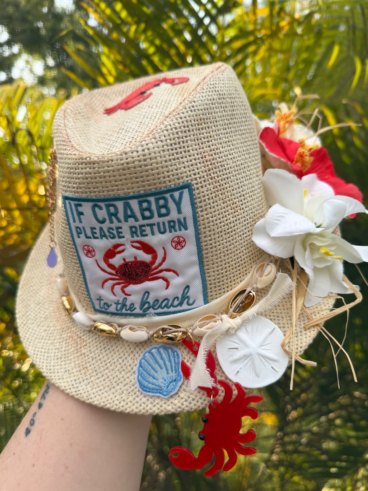 Blu Coconut 🦀 If Crabby, Please Return to the Beach Fedora 🏖️