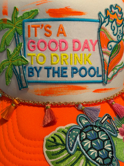 🌴 Blu Coconut It’s a Good Day to Drink by the Pool  Trucker🌴