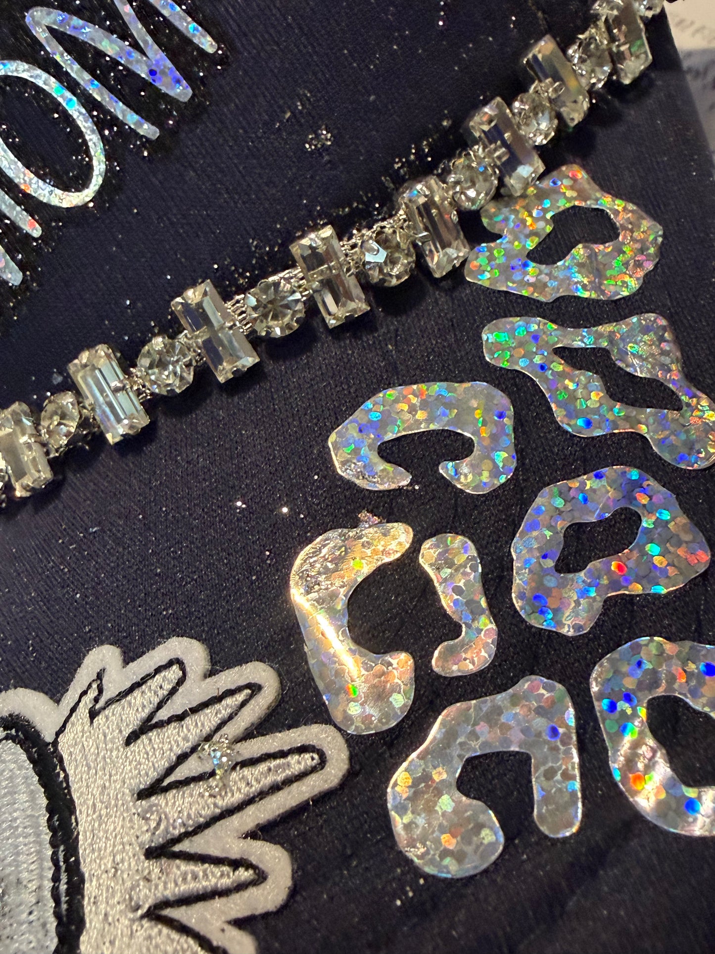 Blu Coconut Navy Blue holographic cheer Trucker Hat