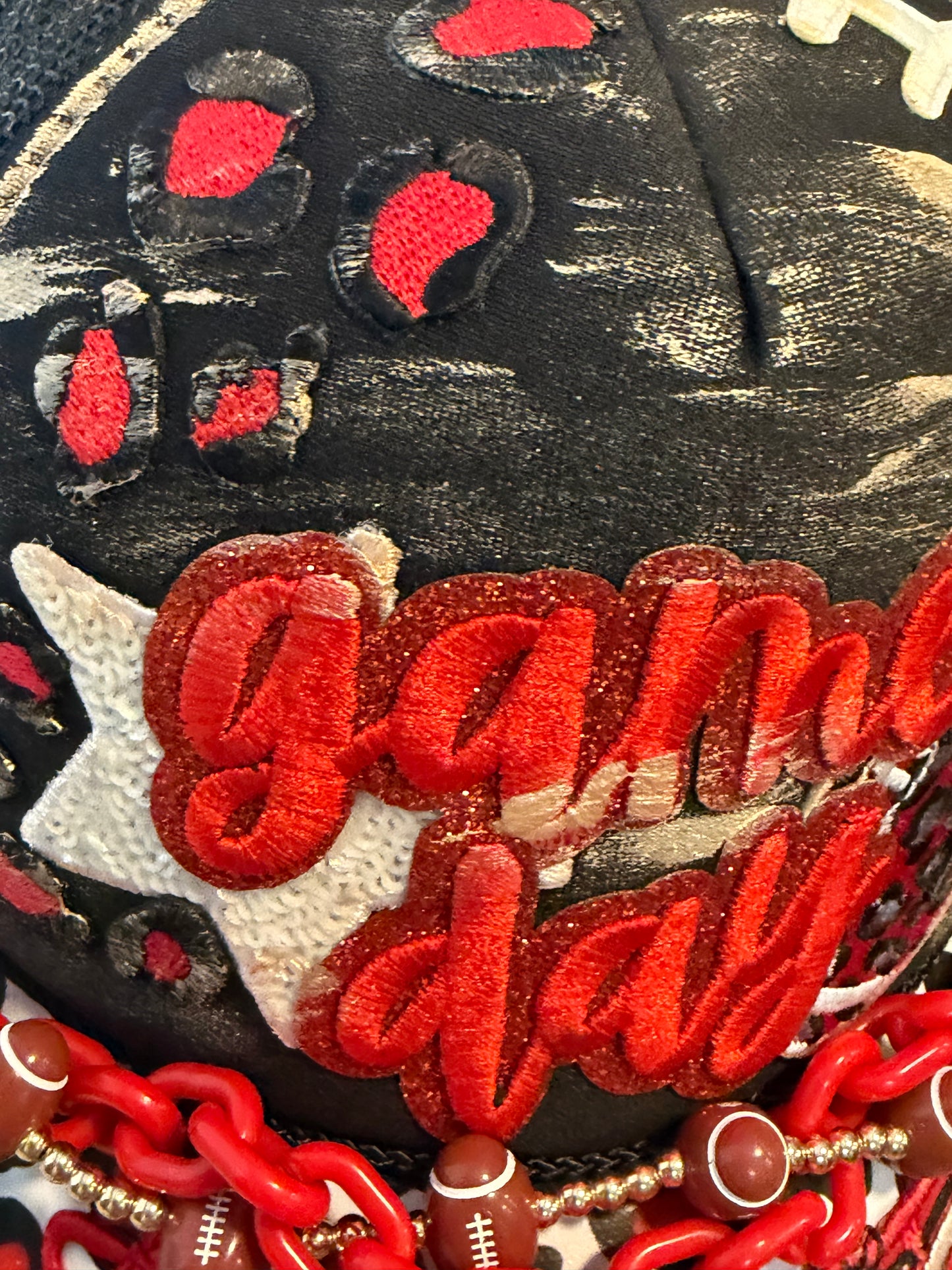 Blu Coconut Red & Black Football Trucker Hat