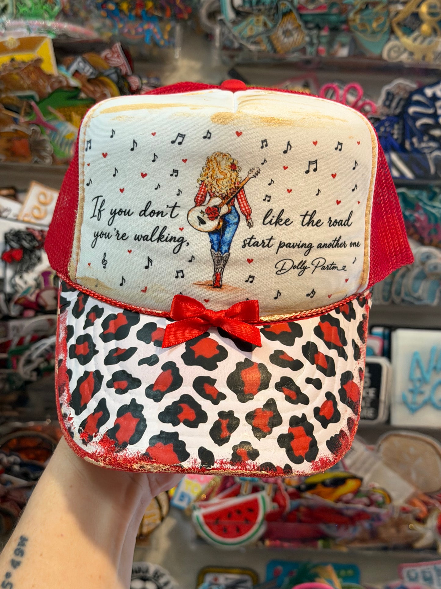 Blu Coconut Red Dolly Trucker Hat ❤️