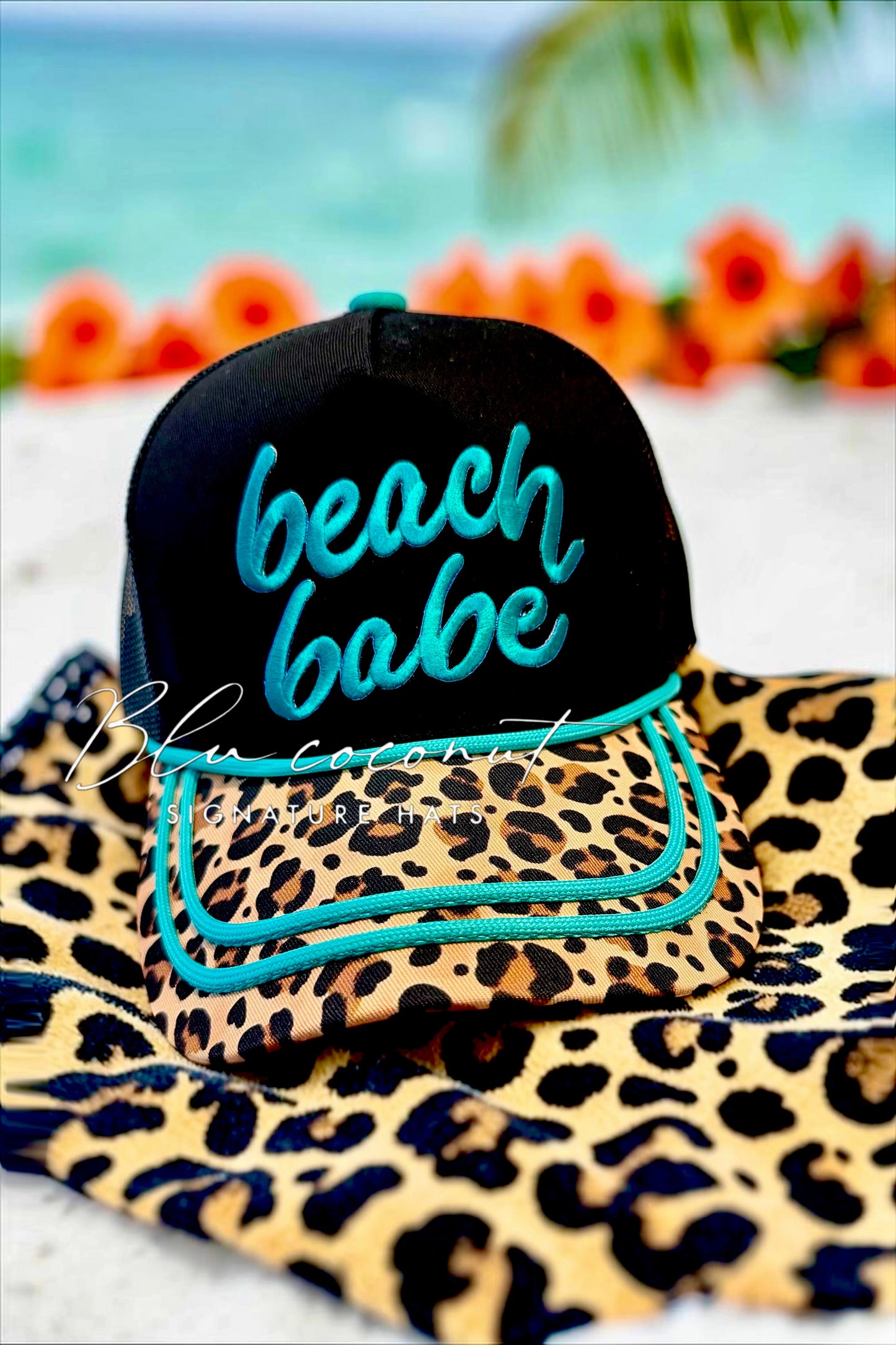 Blu Coconut Beach Babe Structured Trucker