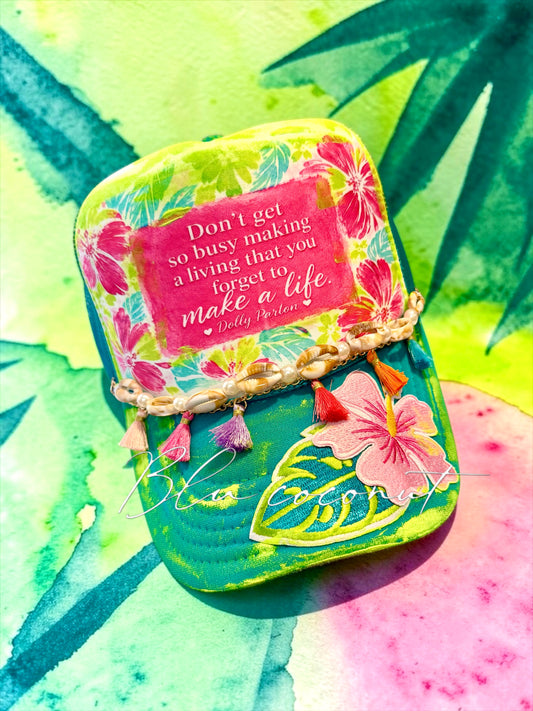 Blu Coconut Make a Life Trucker Hat 🌴🌺