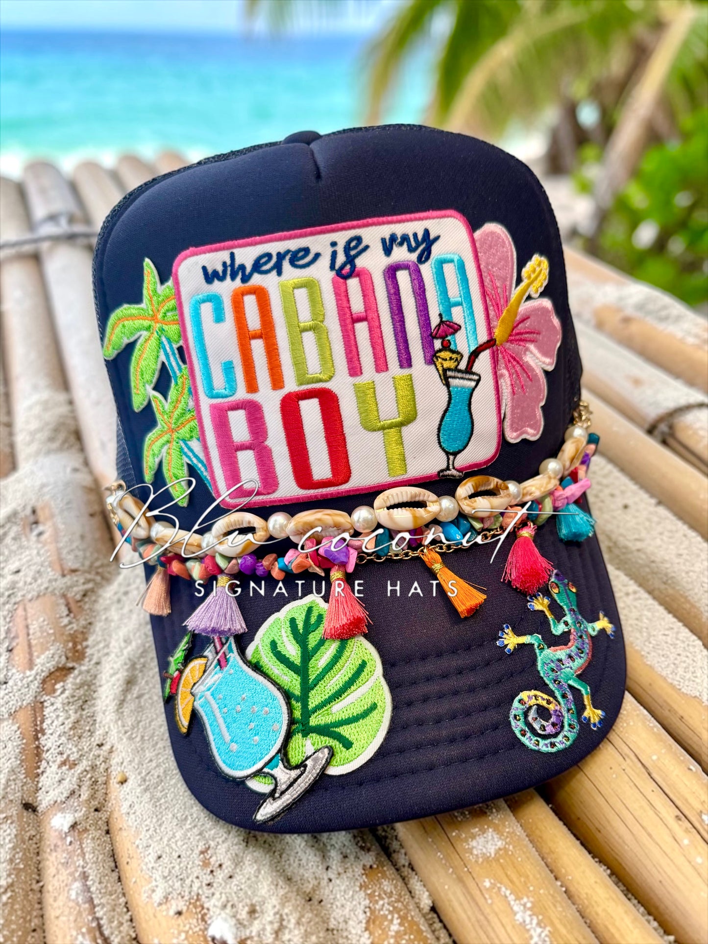 Blu Coconut Cabana Boy Trucker