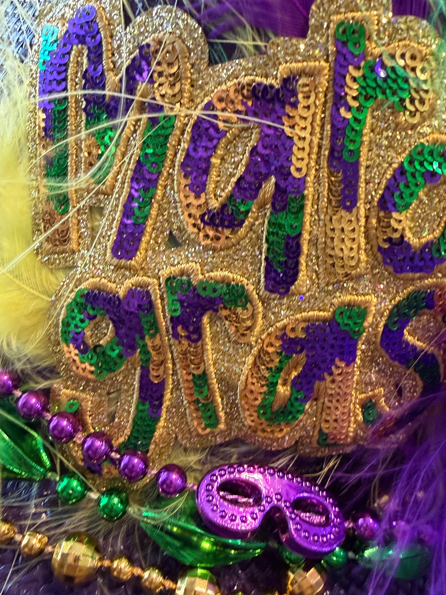 Blu Coconut Mardi Gras Fedora