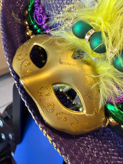 Blu Coconut Mardi Gras Fedora