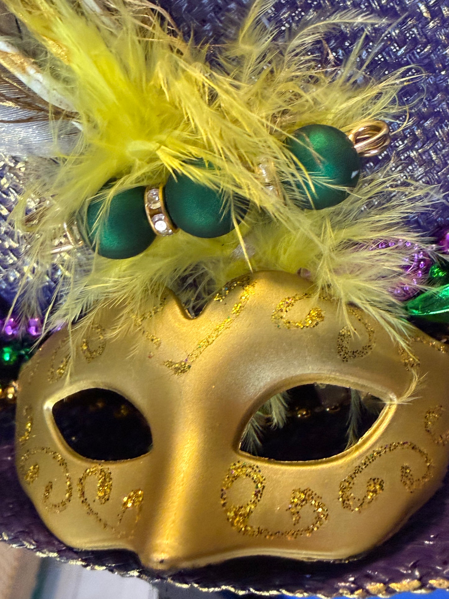 Blu Coconut Mardi Gras Fedora