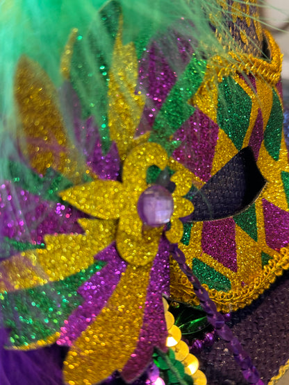 Blu Coconut Mardi Gras Fedora