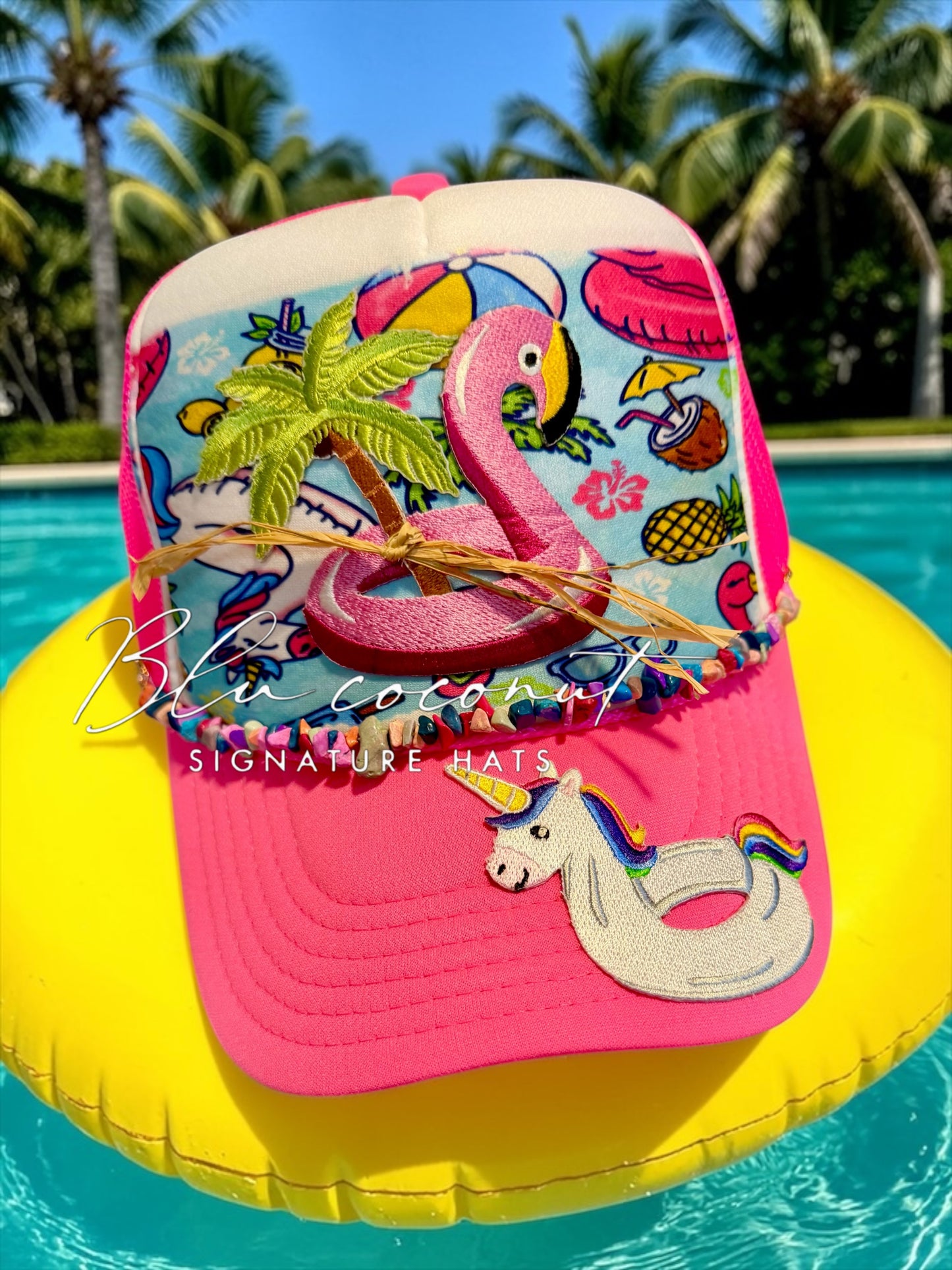 Blu Coconut Pool Float Trucker