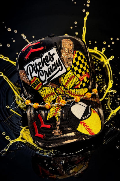 🔥 Pitches Crazy Softball Trucker Hat! 🥎💥