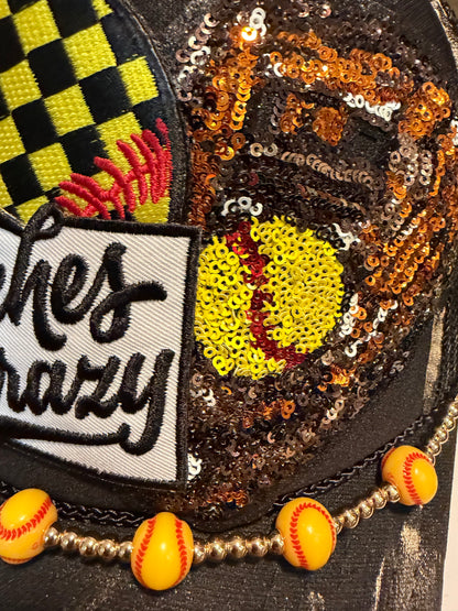 🔥 Pitches Crazy Softball Trucker Hat! 🥎💥