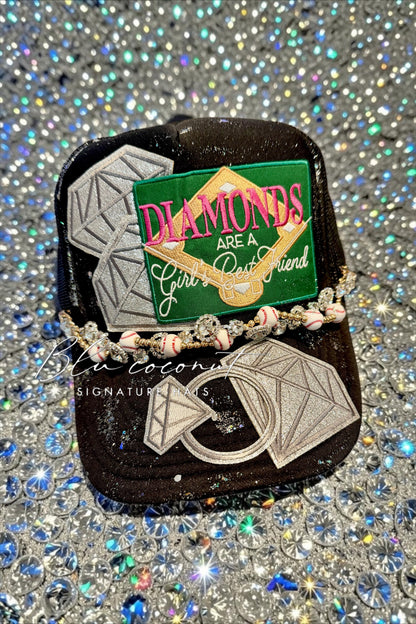 Blu coconut baseball diamonds trucker