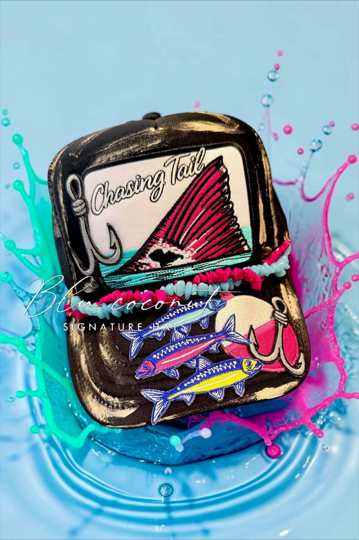 Blu Coconut Chasing Tail Trucker 🎣✨