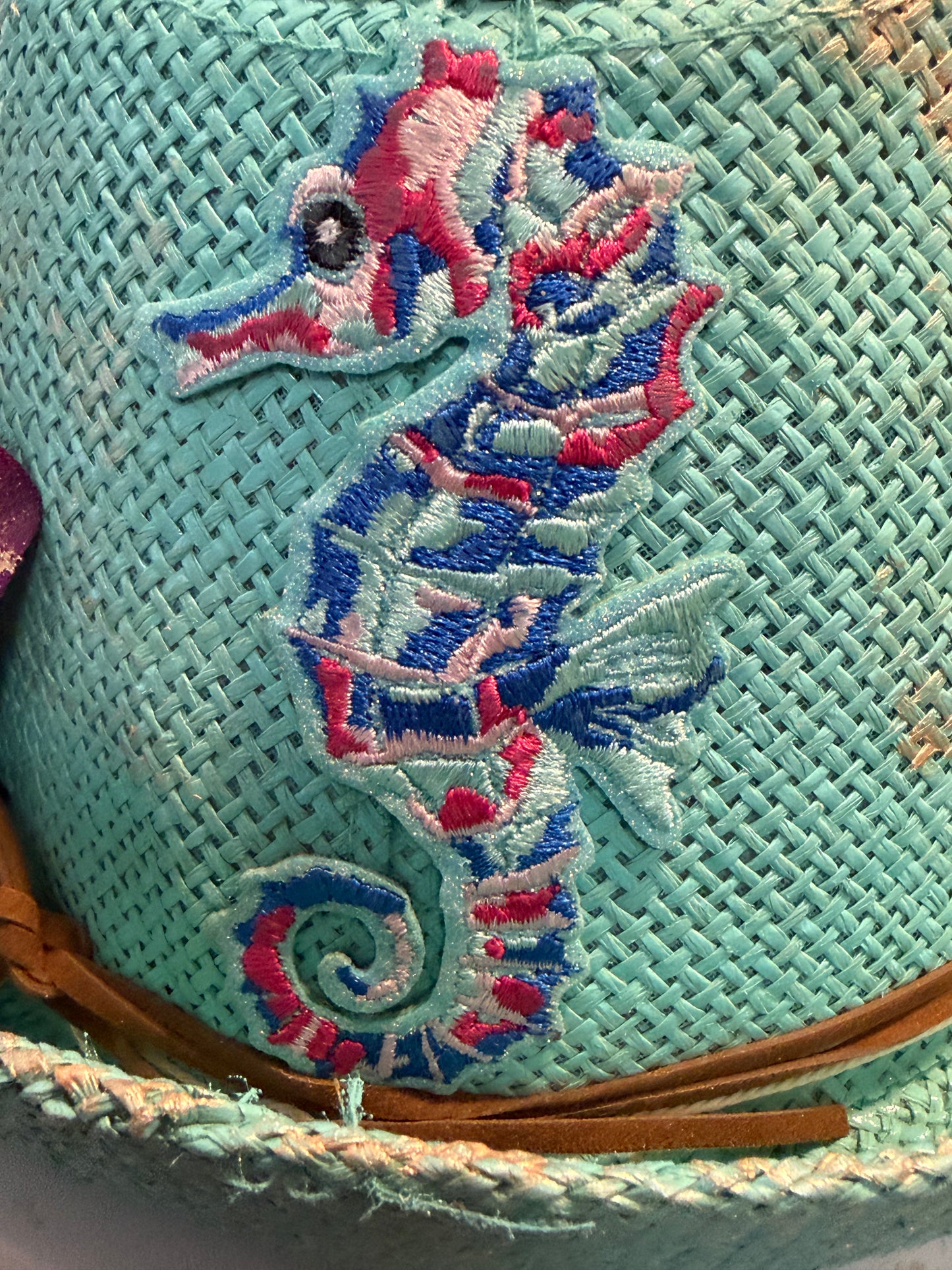 Blu Coconut Coastal Crab Fedora 🌊🌺🦀