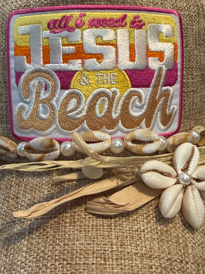 🌊🙏 All I Need Is JESUS & The Beach – Blu Coconut Signature Trucker Hat! 🙏🌊
