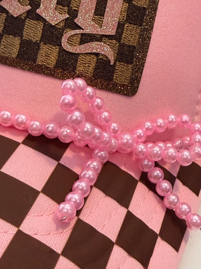 Blu coconut pink petty Trucker