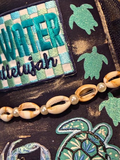 Blu Coconut 🌊✨ SALTWATER HALLELUJAH Trucker