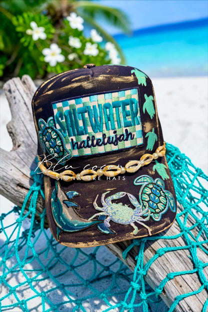 Blu Coconut 🌊✨ SALTWATER HALLELUJAH Trucker
