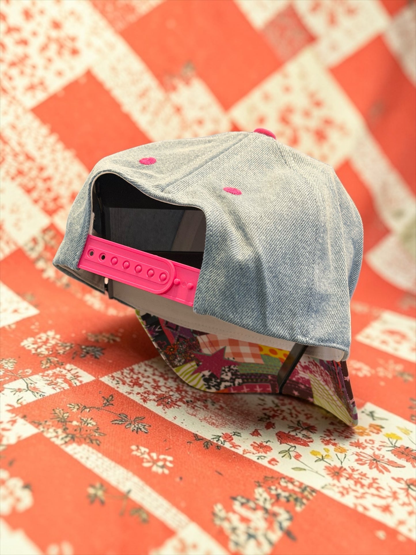 Blu Coconut Pray Denim Canvas Pony Hat