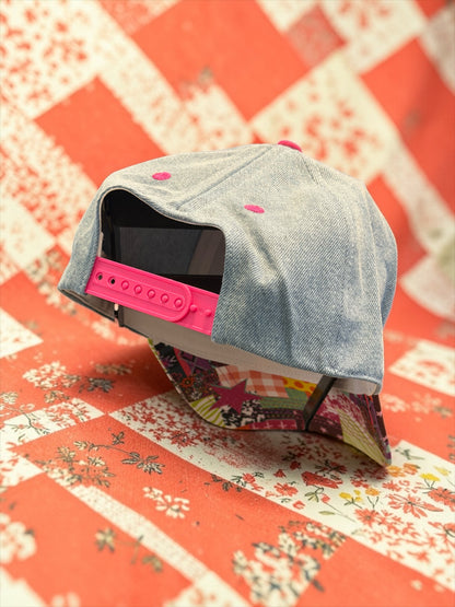 Blu Coconut Pray Denim Canvas Pony Hat