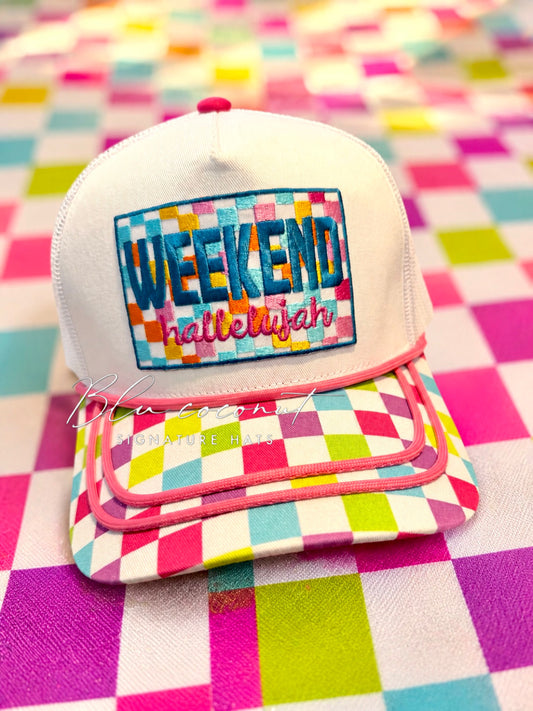 Blu Coconut Weekend Hallelujah Canvas SnapBack Hat ✨