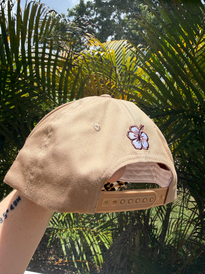 Blu Coconut Embroidered Canvas Mid-Profile Snapback! 🥥