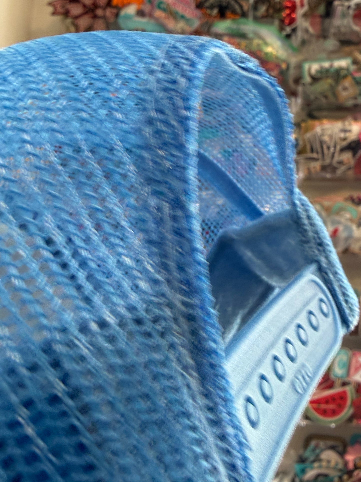 Blu Coconut Blue, white and Black Football Trucker Hat