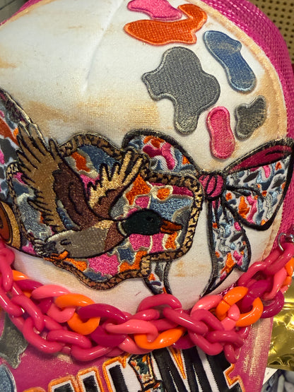 Blu Coconut Hot Pink Duck Hunting Trucker Hat