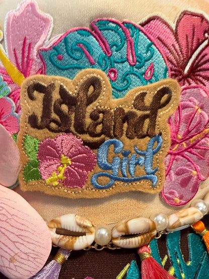 Blu Coconut 🌴🌺 Island Girl Trucker Hat