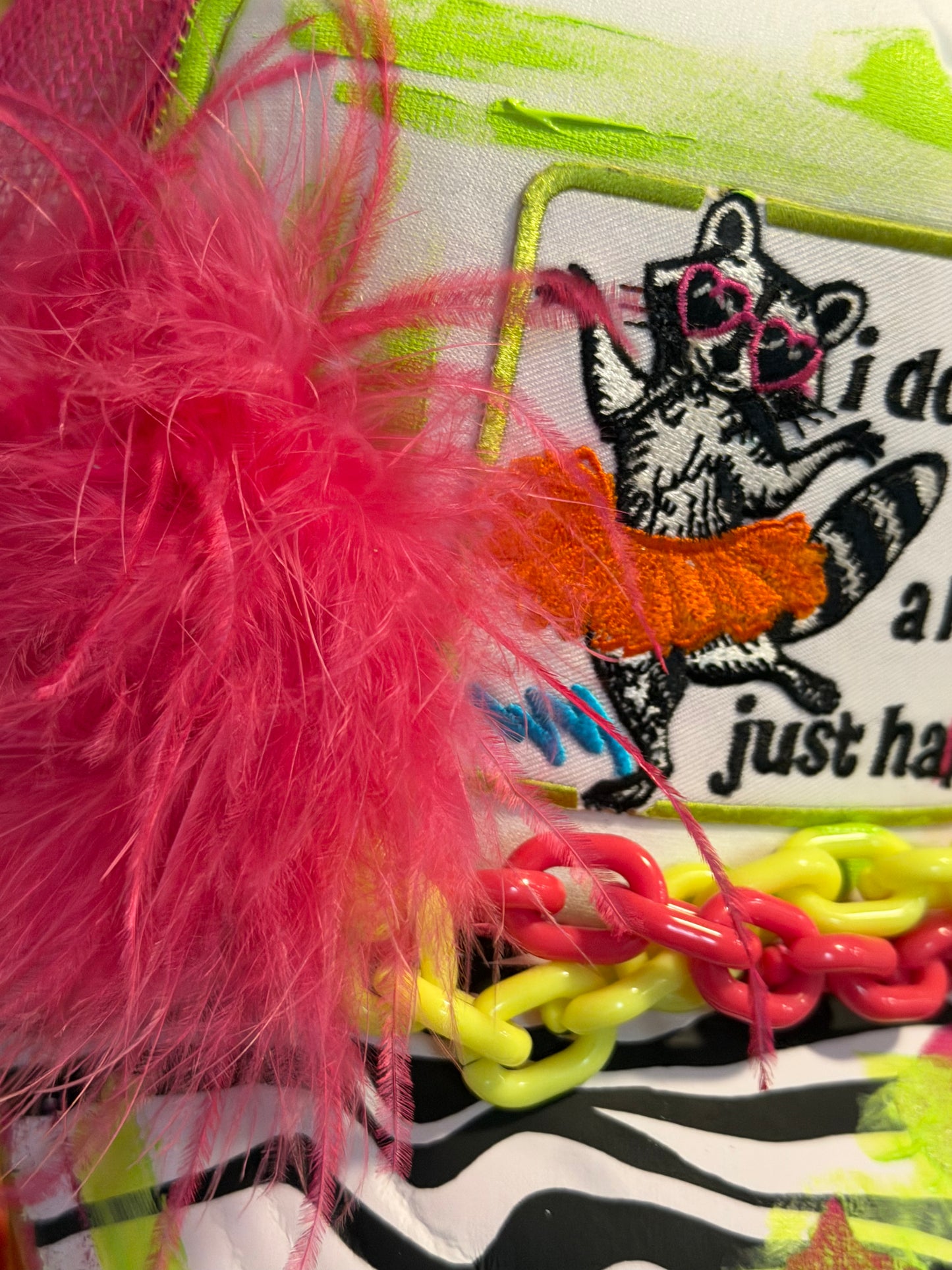 Blu Coconut Hot Pink Raccoon Trucker Hat