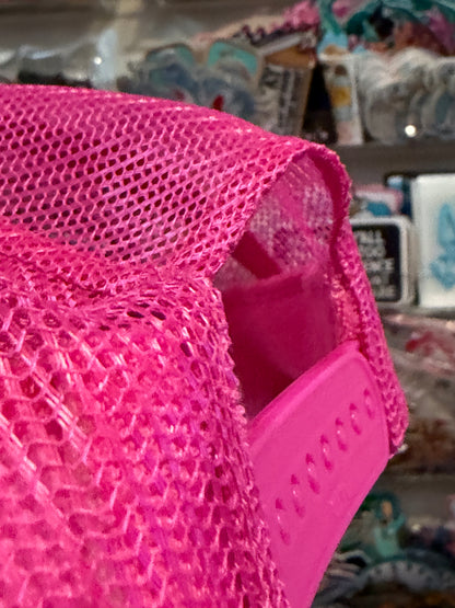 Blu Coconut Hot Pink Raccoon Trucker Hat