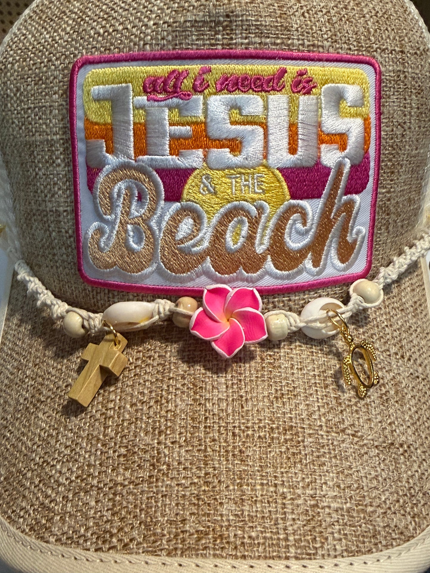 🌊🙏 All I Need Is JESUS & The Beach – Signature Trucker Hat! 🙏🌊