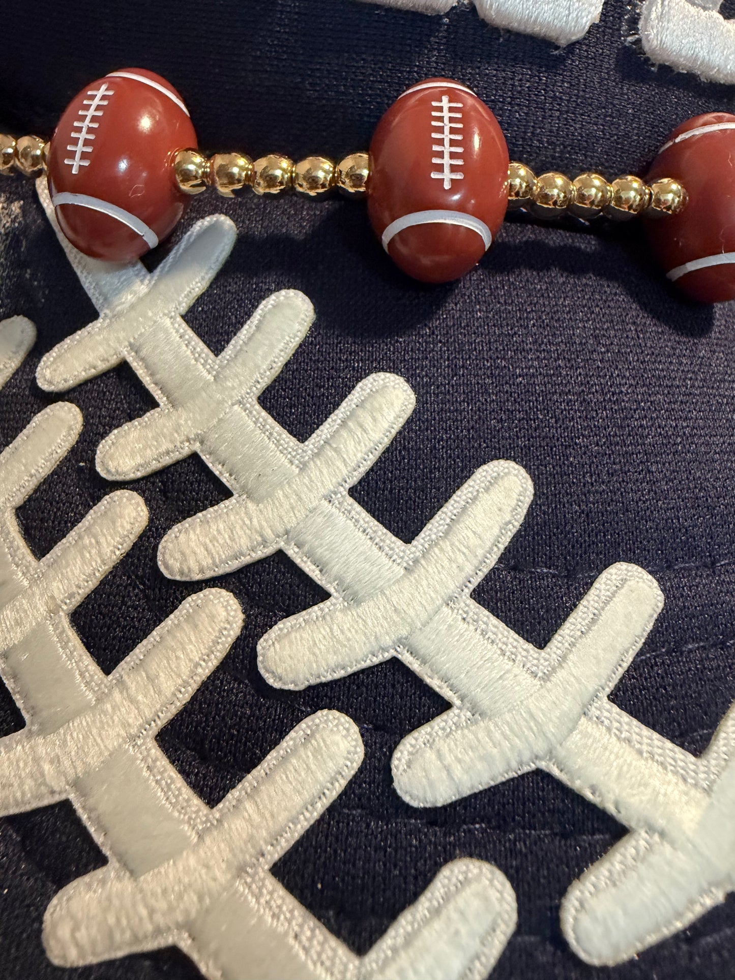 Blu Coconut Navy & White Football Trucker Hat