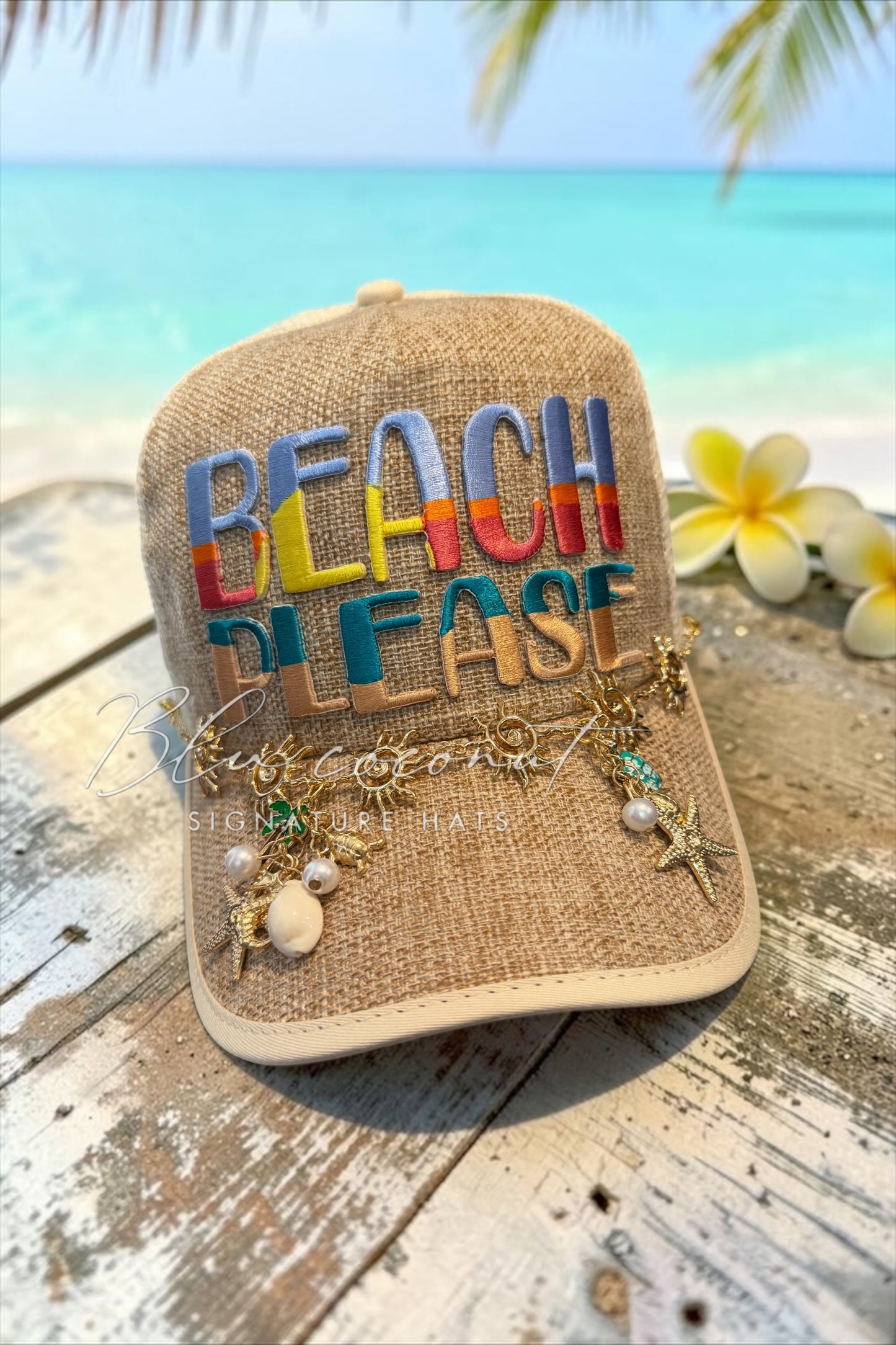Blu Coconut Beach Please Hat (Mid Profile)