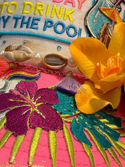 Blu Coconut Pool Trucker Hat