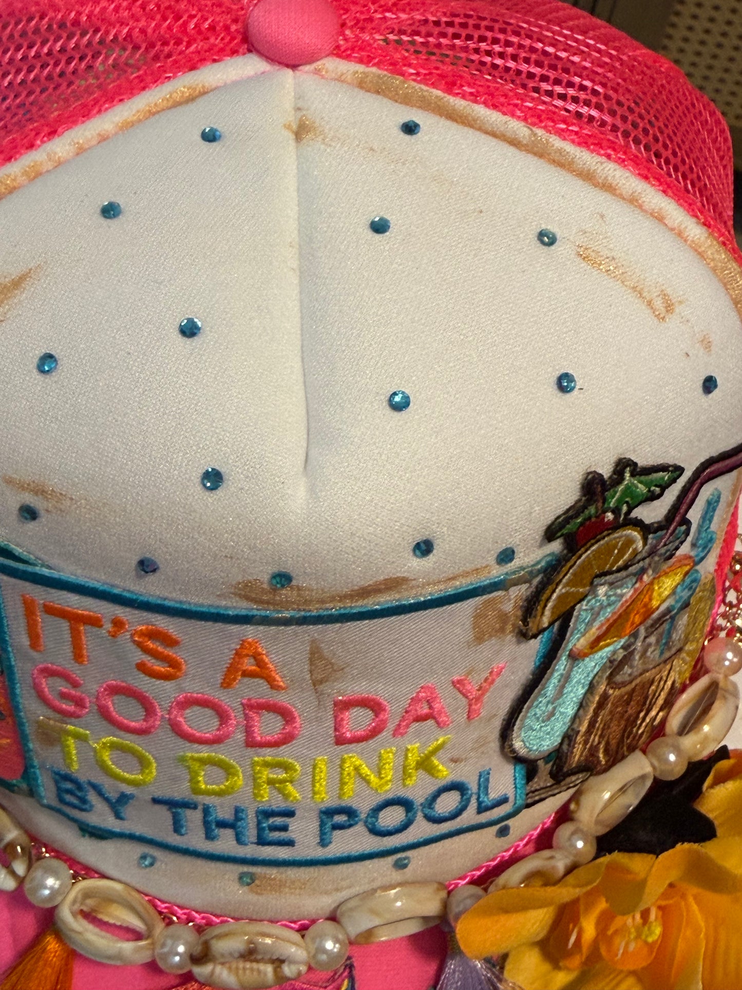 Blu Coconut Pool Trucker Hat