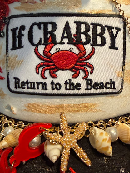 Blu Coconut Crabby Beach Trucker 🦀❤️