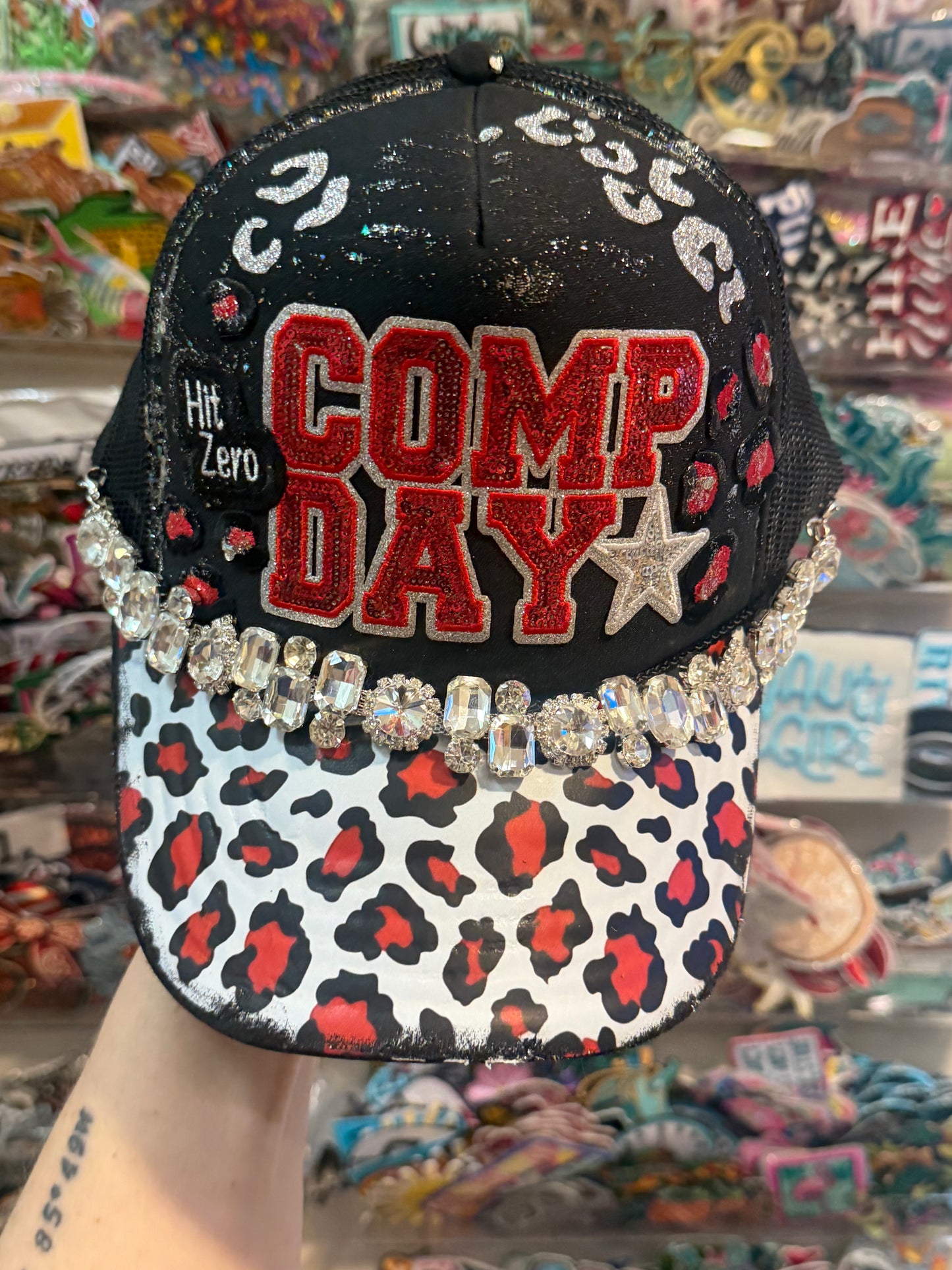 Blue Coconut Black & Red Comp Day Trucker Hat