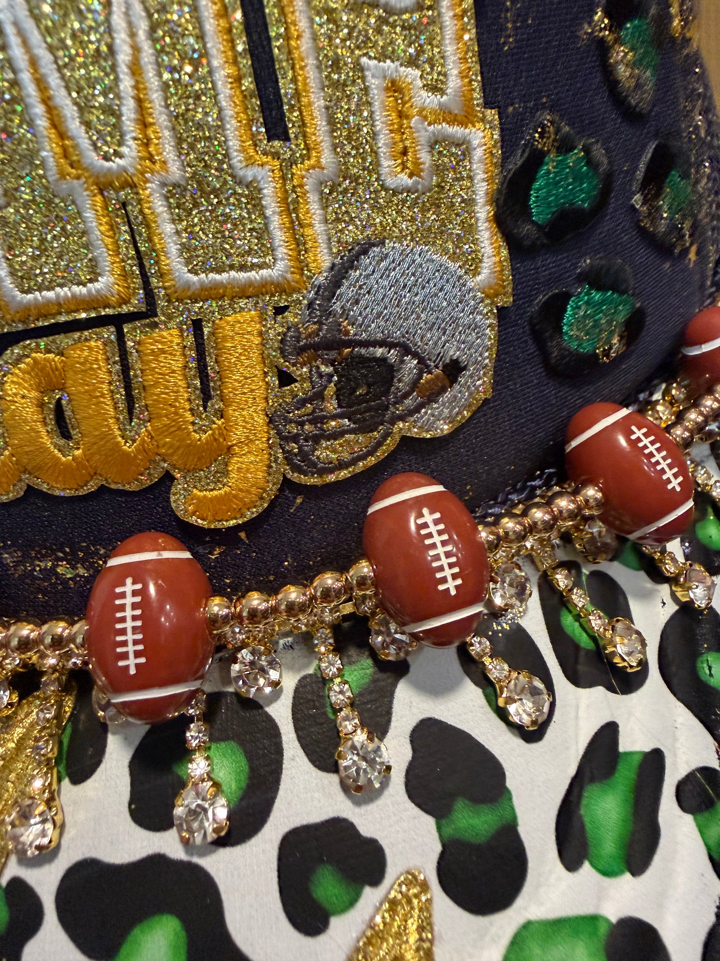 Blue Coconut Navy & Gold with Green Trucker Hat