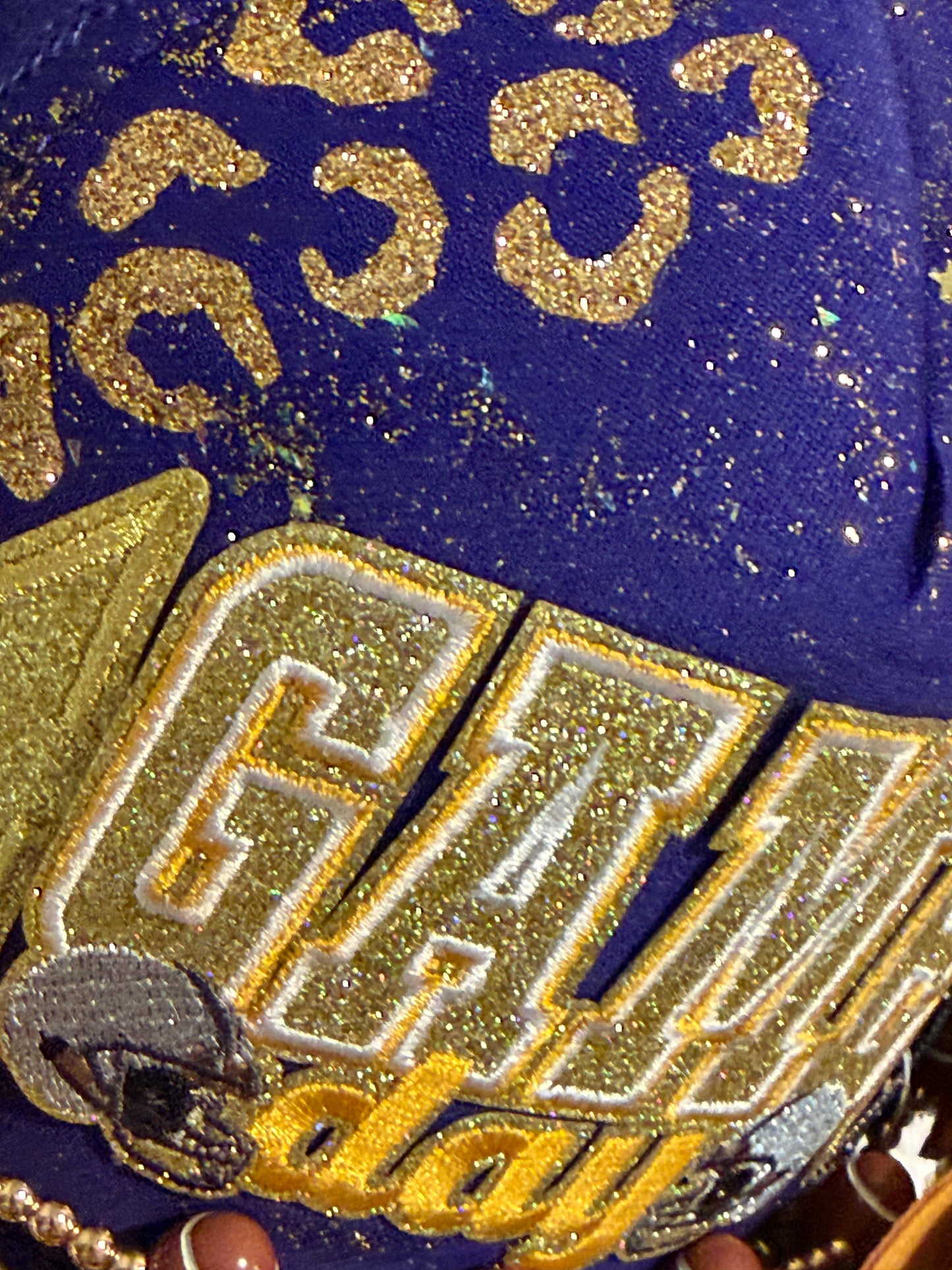 Blue Coconut Purple & Gold Trucker Hat.