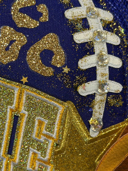 Blue Coconut Purple & Gold Trucker Hat.