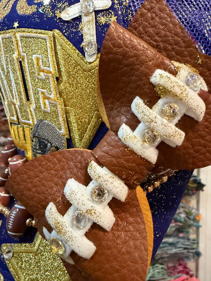 Blue Coconut Purple & Gold Trucker Hat.