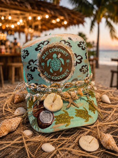 🥥 Blu Coconut Island Trucker Hat… 🌴🥥🌊