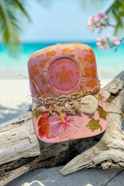 🥥 Blu Coconut Anna Maria Island Trucker Hat… 🌴🥥🌊