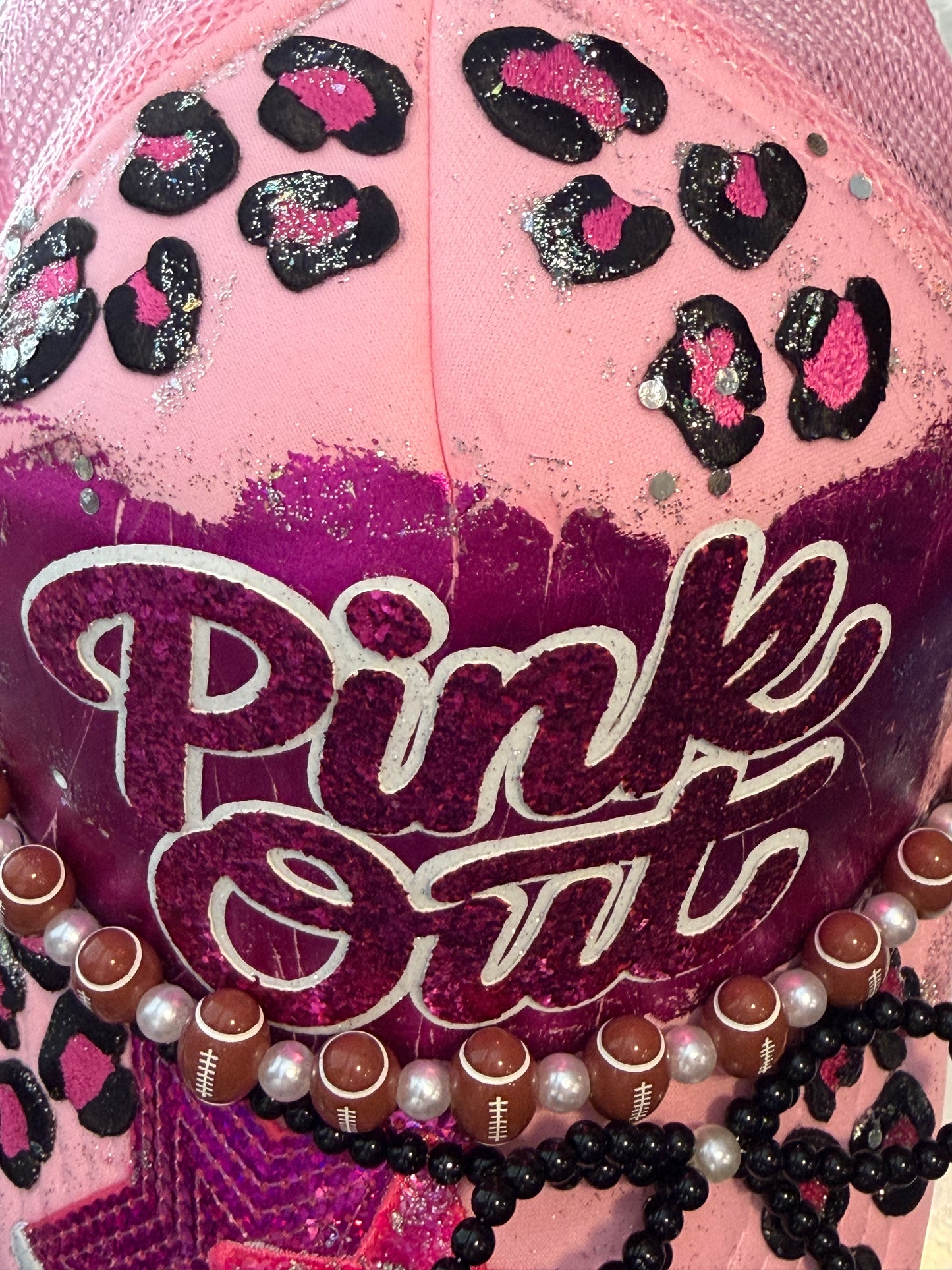 Blue Coconut Pink Out Trucker Hat