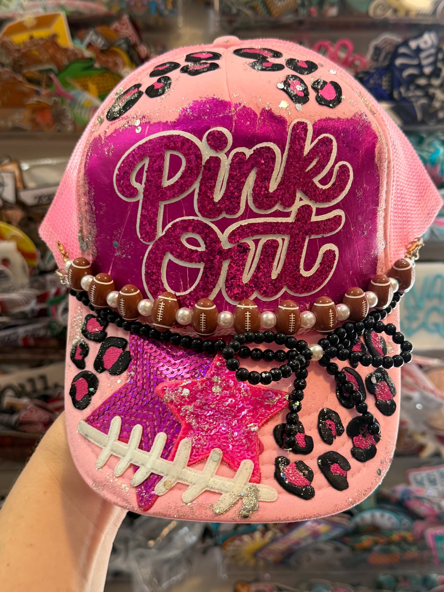 Blue Coconut Pink Out Trucker Hat