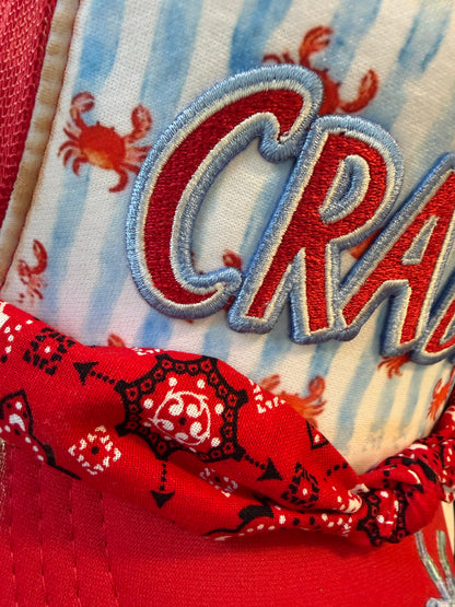 Blu Coconut Crabby Trucker Hat! 🦀☀️