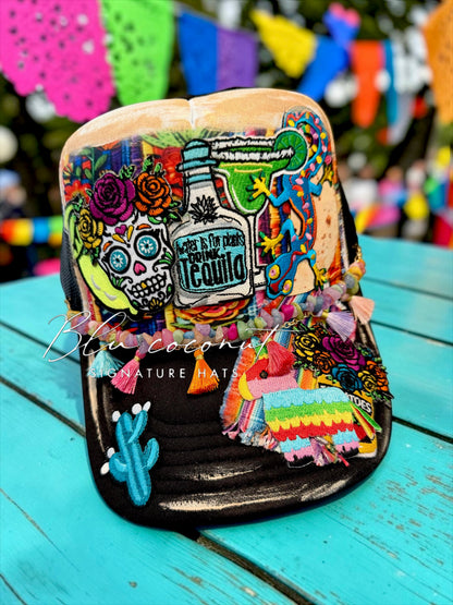 Blu Coconut Fiesta Party Trucker Hat