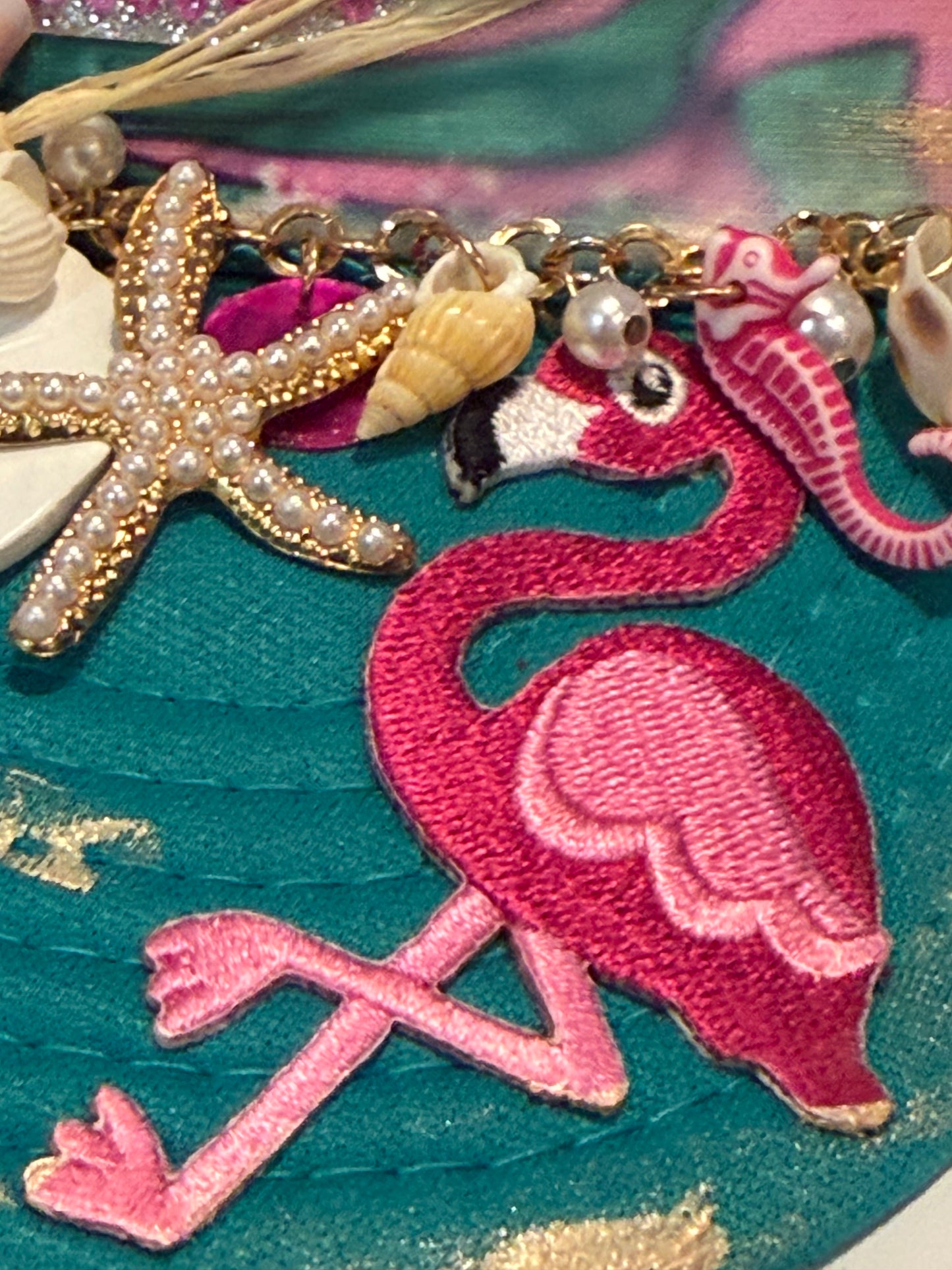 Blu Coconut Flamingo Trucker Hat