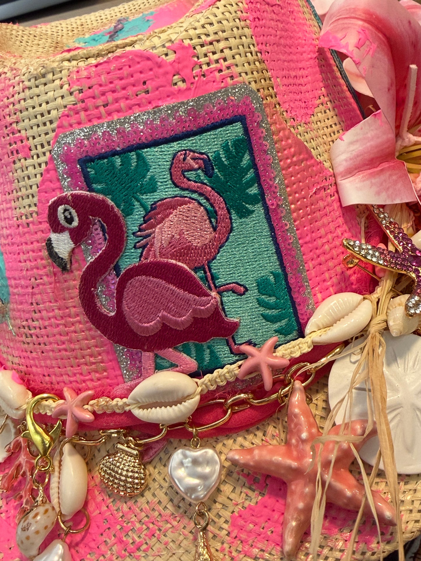 Blu Coconut Flamingo Fling Fedora 🦩🌴🌺